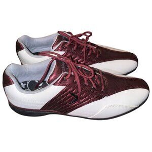 NWB Callaway Corina Golf Shoes Womens Sz 8.5-M White & Red Waterproof 4299Y-02